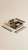 Adjustable drawer divider set for kitchen, dresser, office, and bathroom organization