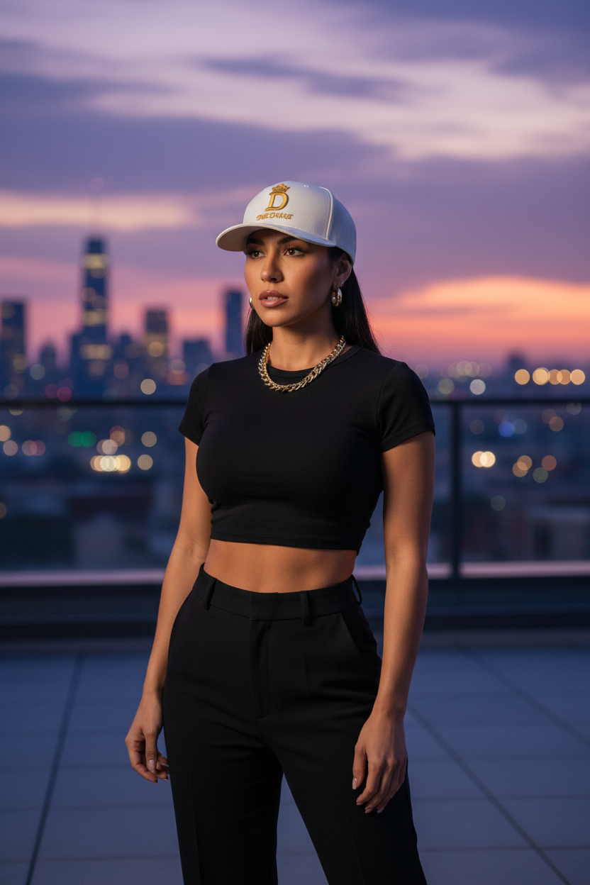 The Duchess Crest Cap — Women's Premium Embroidered Crest Streetwear Hat