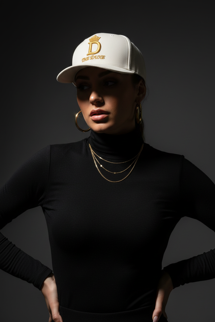 The Duchess Crest Cap — Women's Premium Embroidered Crest Streetwear Hat