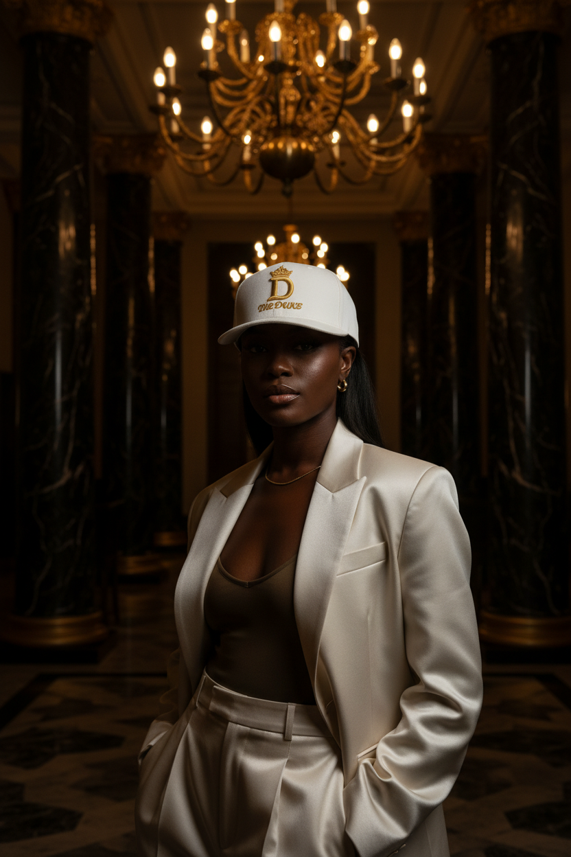 The Duchess Crest Cap — Women's Premium Embroidered Crest Streetwear Hat