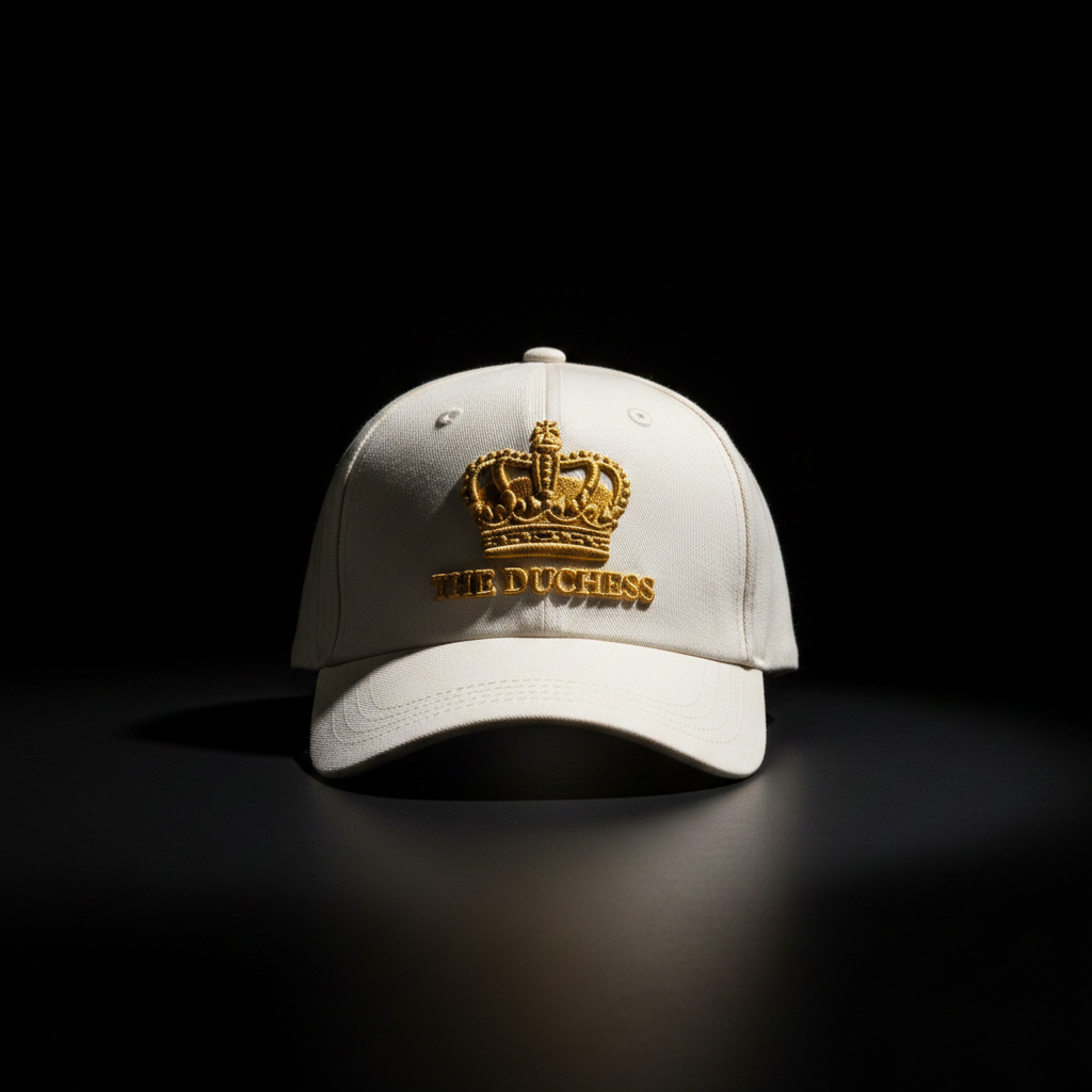 The Duchess Crest Cap — Women's Premium Embroidered Crest Streetwear Hat