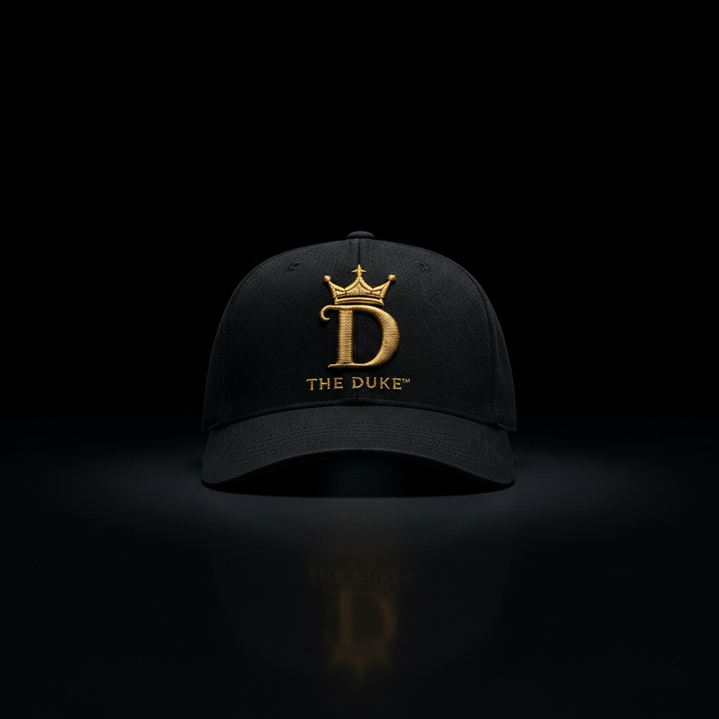 The Duke Crest Cap — Premium Embroidered Crest Streetwear Hat for Men