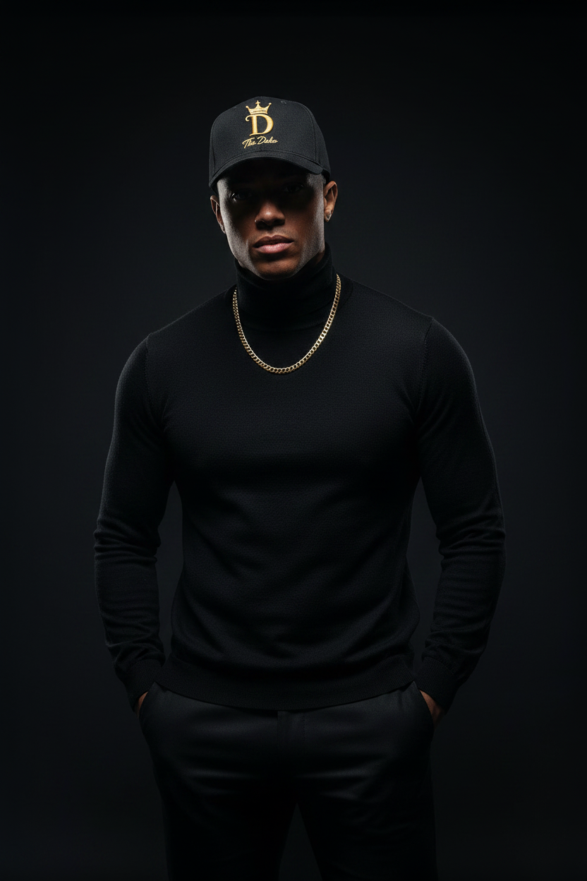 Duke Crest Cap — Studio Model Shot