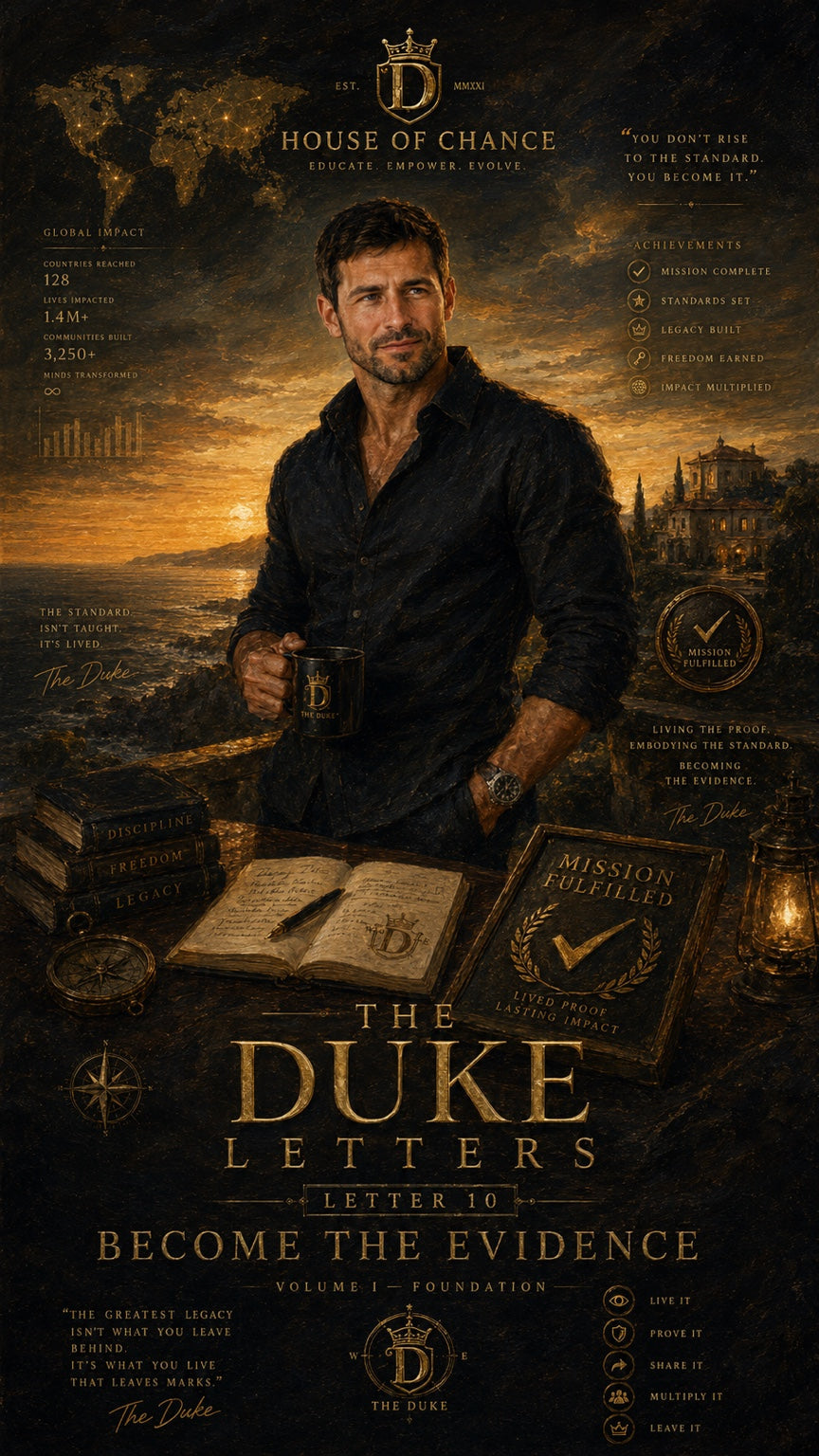 The Duke Letters — Letter 10: Become the Evidence — canonical cover