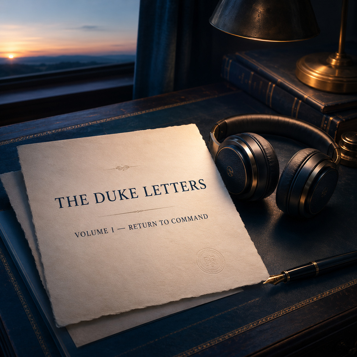 The Duke Letters Volume I Return to Command — premium digital reading and narrated audio hero