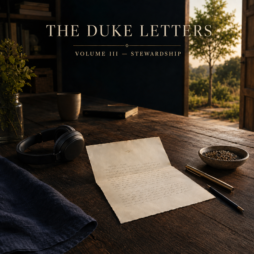 The Duke Letters Volume III Stewardship — premium digital reading and narrated audio hero