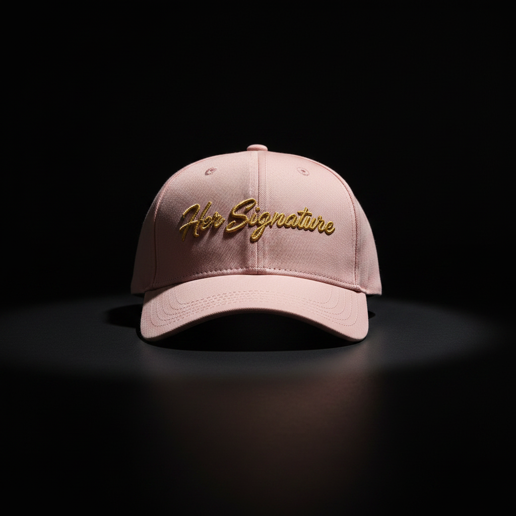 Her Signature Cap — Women's Luxury Embroidered Streetwear Hat