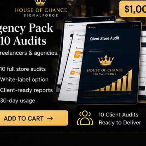 SignalForge Agency Pack — 10 audit credits