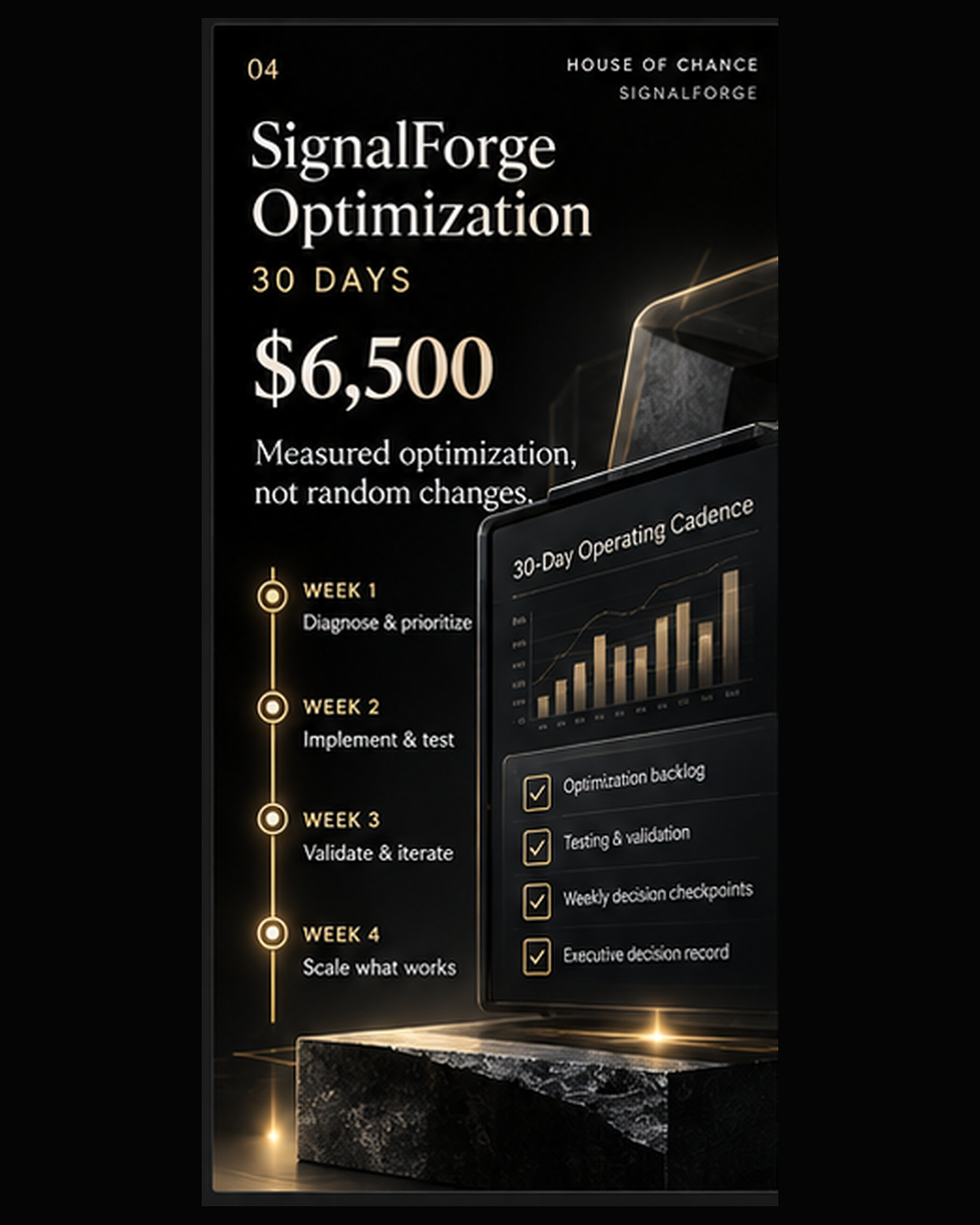 SignalForge Optimization — 30 Days — $6,500