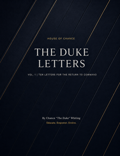The Duke Letters Volume 1 premium book cover by Chance The Duke Whiting
